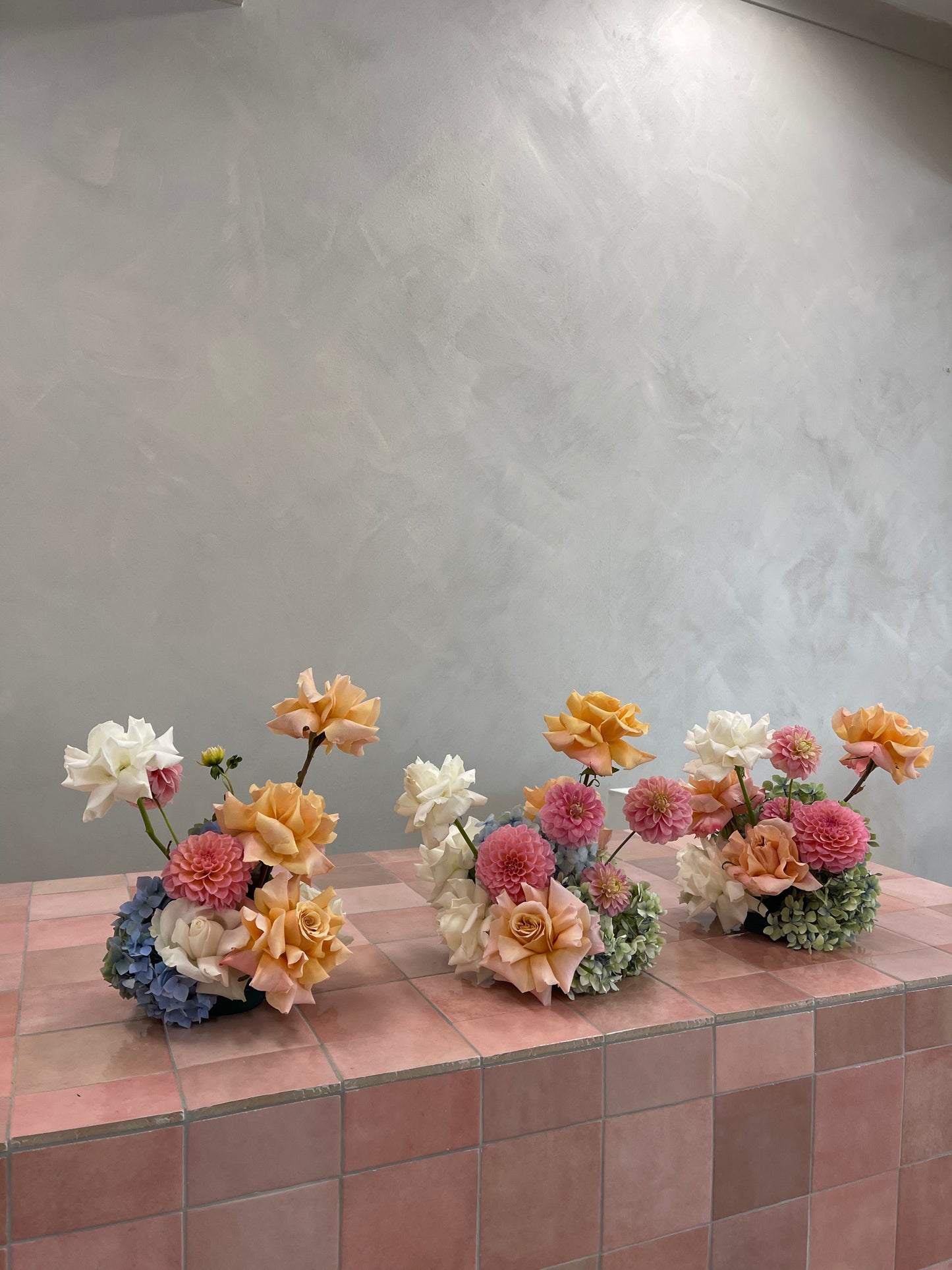 TRIO OF SMALL ARRANGEMENTS Amalfi Floral Design