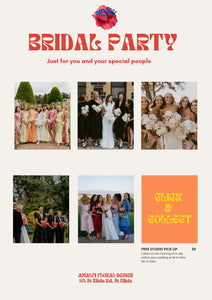 WEDDING PACKAGE - BRIDAL PARTY Amalfi Floral Design